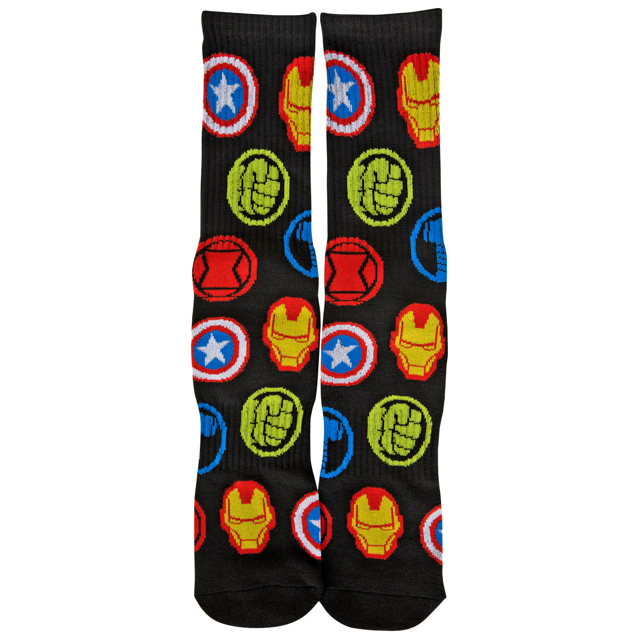 Marvel Avengers Symbols Crew Socks